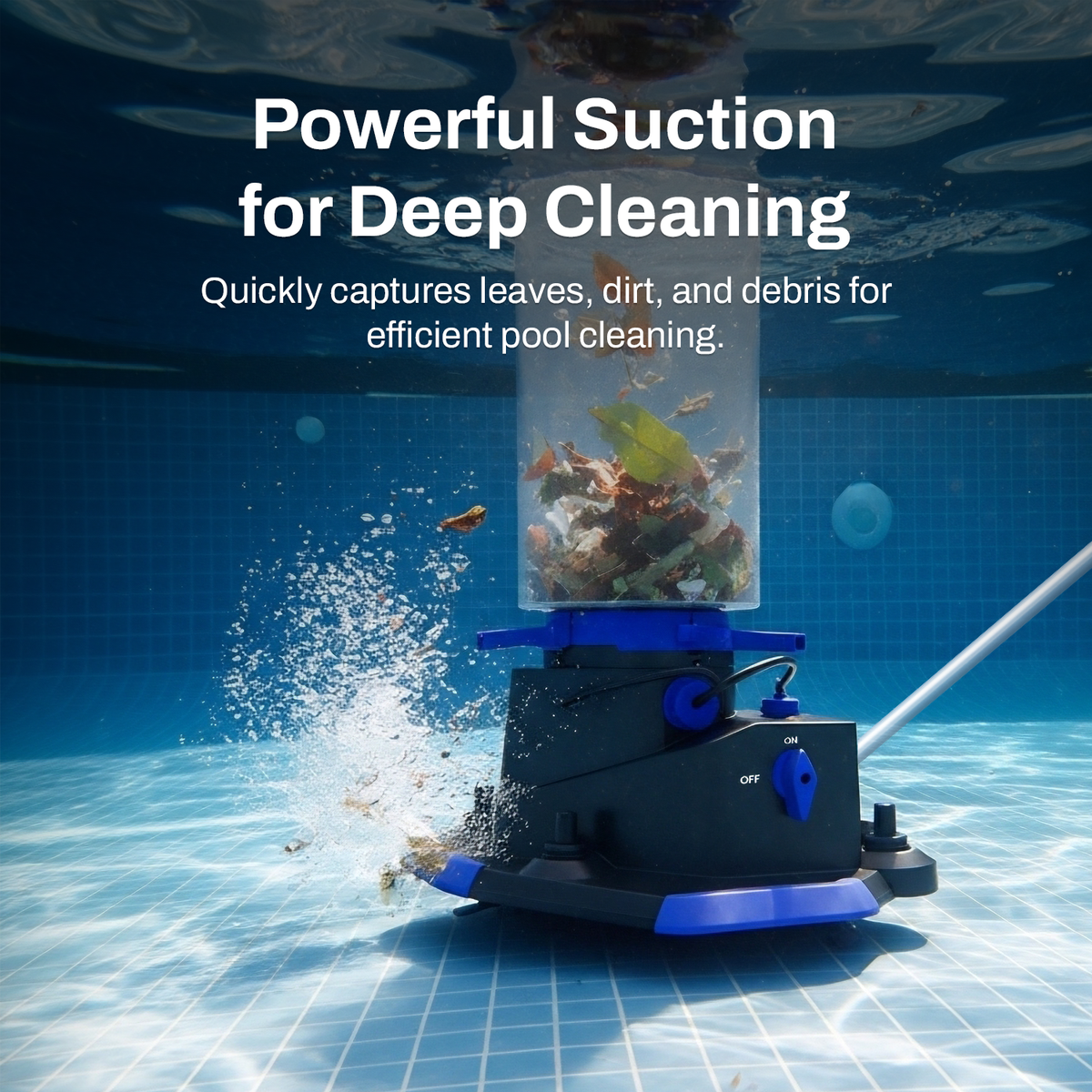Betta Jet Sweep Handheld Cordless Pool Vacuum Cleaner