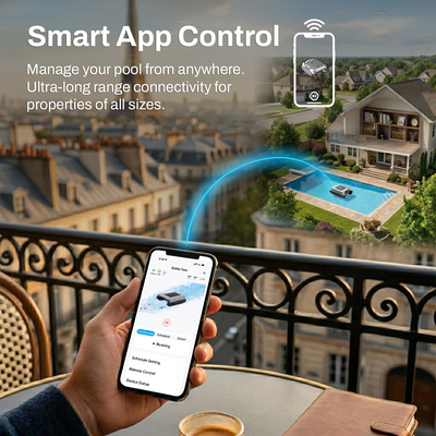 Betta Neo - Intelligent Solar-Powered Robotic Pool Skimmer with App Control