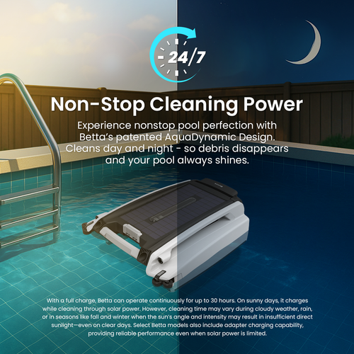 Betta SE - Solar-Powered Robotic Pool Skimmer (Used)